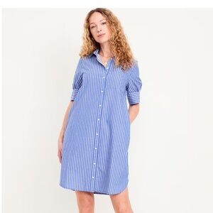NWT Old Navy Short-Sleeve Shirt Dress